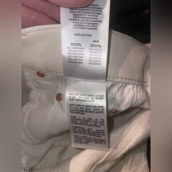 NWT MOTHER The Weekender Heel - Faux Leather in Wax on Wax off, Egret ✨ Sz 26 - Picture 13 of 15